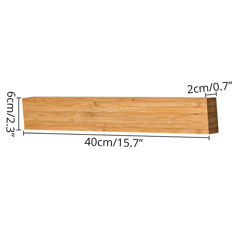Puternic Montare pe Perete Magnetic Bandă de Cuțit,lemn Masiv de Bambus, lemn de Cuțit de haine,16 Inch