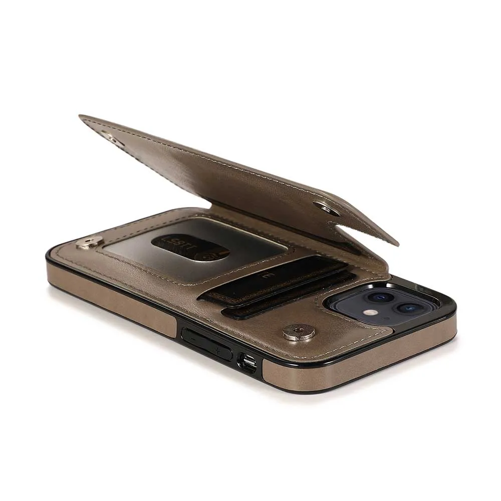 Dublu Cataramă din Piele Relief de Caz Pentru iPhone 12 Km Ni 12 11 Pro Max 8 7 6 6S Plus Telefon Caz Pentru iPhone XS Max X XR Acoperi