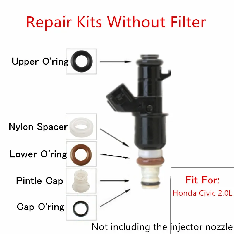 40sets Injectorului de Combustibil Kit de Reparare Fără Micro Filtru Pentru Honda Civic 2.0 L Acura RSX CXS 2.0 L (AY-RK203-1)