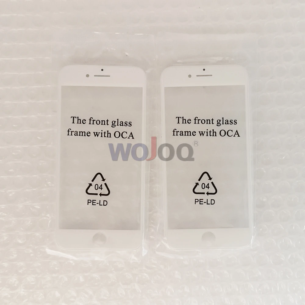 10 buc AAA LCD Frontal Exterior Sticla + OCA pentru iphone 7 6 6s Plus Atingeți Sticla cu Rama Bezel Inlocuire Reparare parte