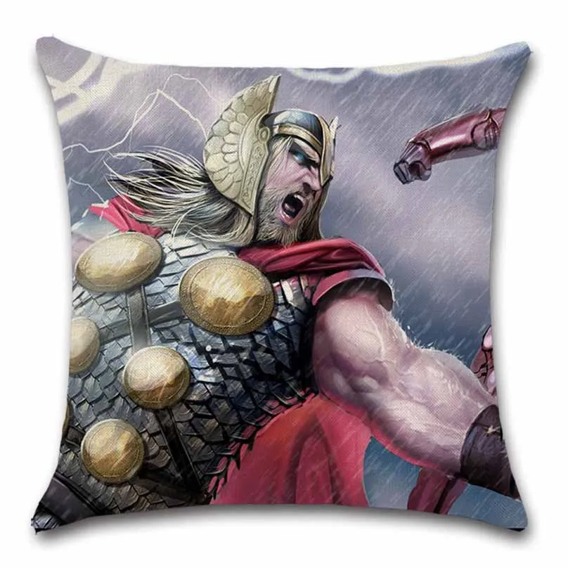 Benzi desenate Thor print capac pernă Decor Scaun canapea scaun auto magazin de Decor Acasă casa dormitor copii prieten cadou față de pernă