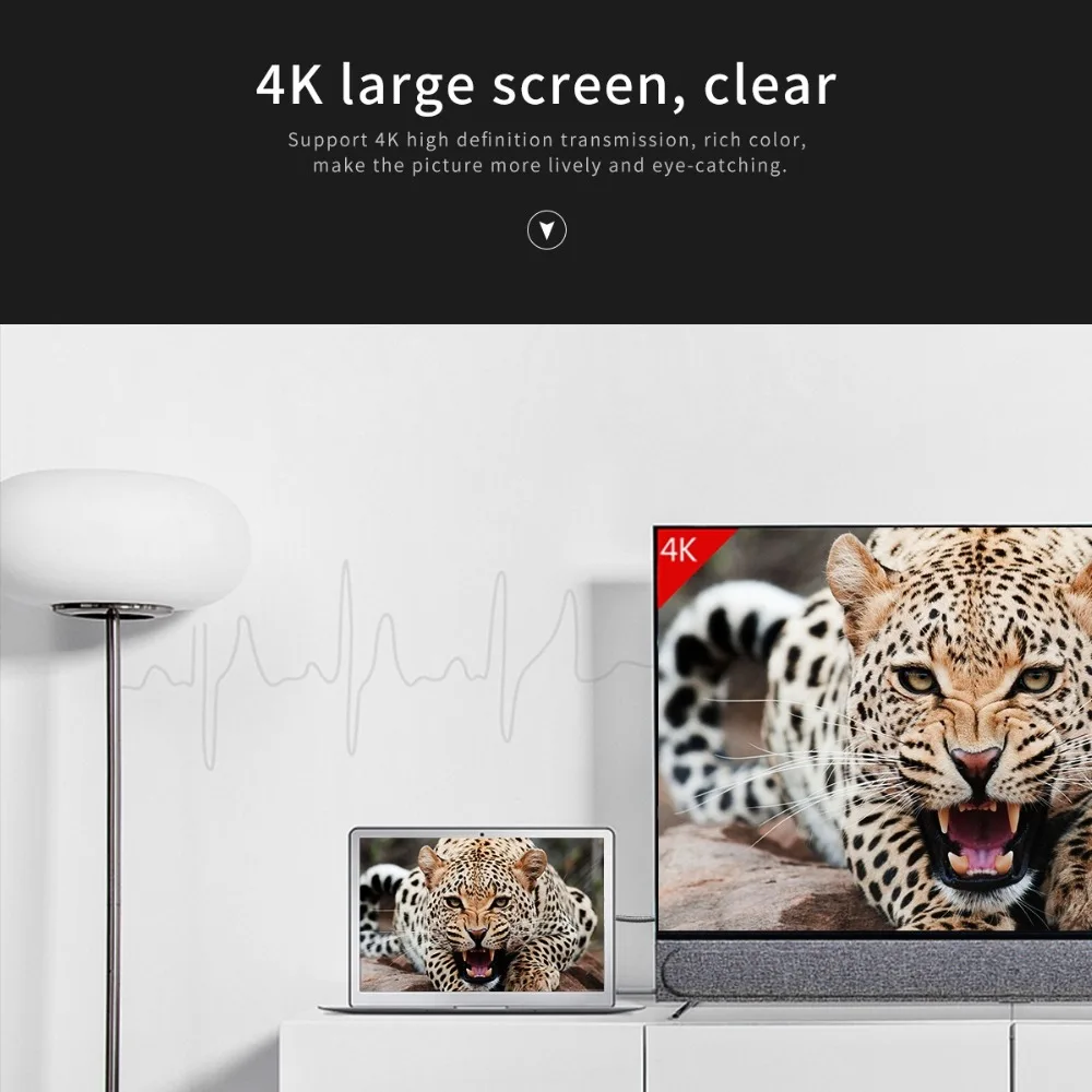 ORICO Mirco Cablu 4K 3D 2.0 Conector Pentru TV LCD Proiector, PS3, PS4, xbox 360, PC, Cablu Video