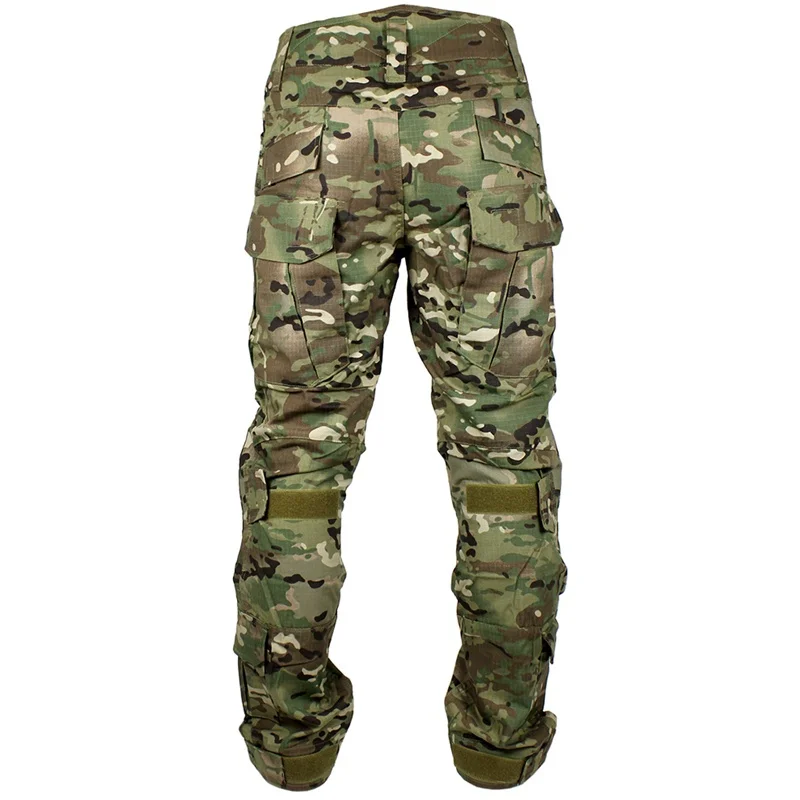 Camuflaj Multicam Pantaloni de Vânătoare Tactice Pantaloni BDU genunchiere Barbati Camuflaj Paintball Airsoft Sniper Armata Militară de Luptă Pantaloni