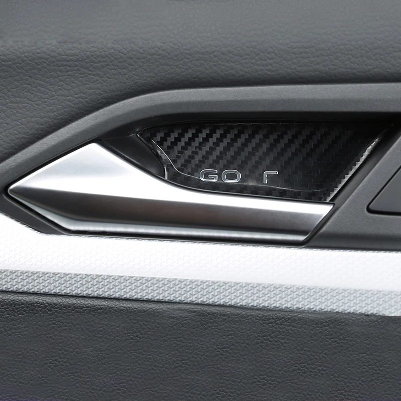 Real Fibra de Carbon Auto Interior Usa Maner Capac Castron de Turnare Ornamente Autocolante pentru VW Golf 8 MK8 Accesorii 2020 2021