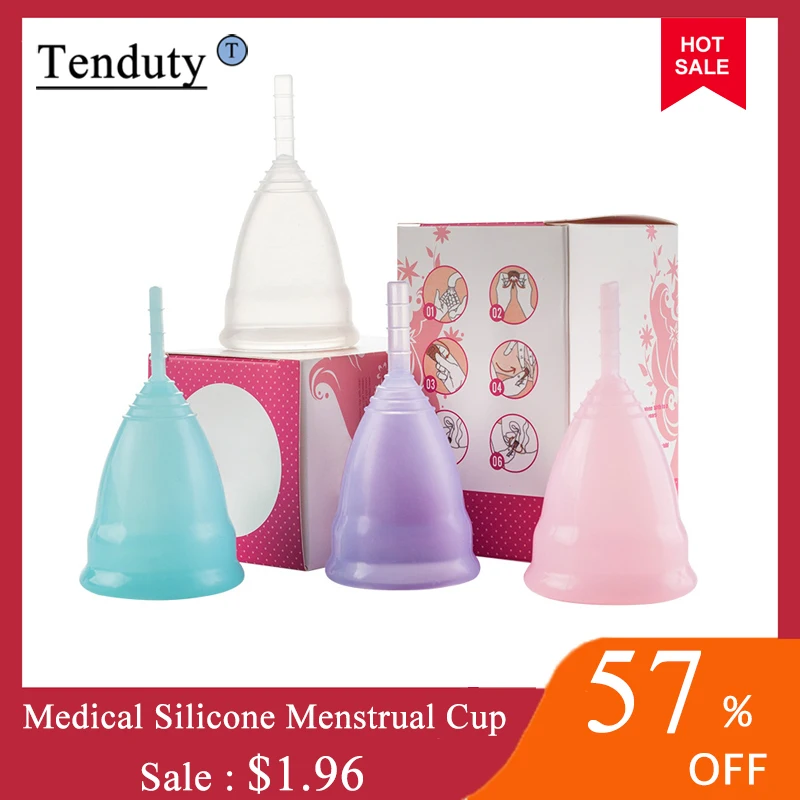 Silicon Medical Cupa Menstruala Sterilizator de igienă Feminină Cupa Menstruala Sterilizare Cupa Menstruala Pentru Femei ciclu Menstrual