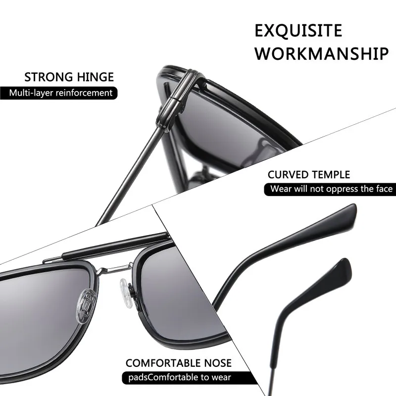 AOFLY Bărbați ochelari de Soare Polarizat Brand de Lux Design Anti-orbire Gradient Lens 2021 New Sosire Conducere Pătrat ochelari de Soare Femei