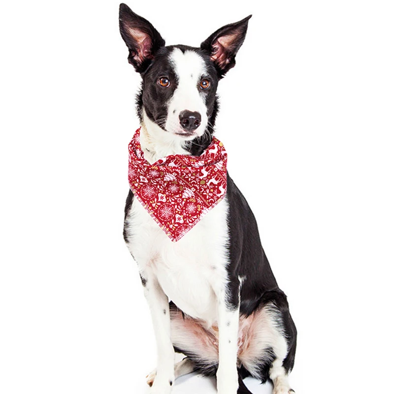 Stil Unic Labe De Câine & Pisică Mică Batic Eșarfă Reglabil Câine Bandană De Craciun Personalizate Produse Pentru Animale De Companie