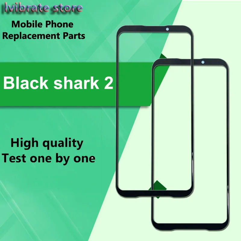 Pentru xiaomi Black shark 2 Fata Exterior Lentile de Sticlă Panou Tactil de Înlocuire Ecran de Blackshark 2 Negru shark2 Touch Digitizer Sticla