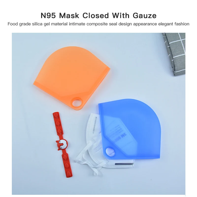 Silicon Masca Cutie de Depozitare N95 Masca Sac de Depozitare Mască de Unică folosință Caz Masca Caz de Stocare Portabil masca cutie de depozitare masca Folder