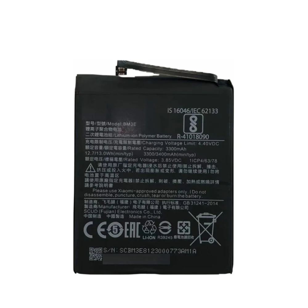 3400 mAh Baterie Telefon BM3E pentru Xiaomi Mi 8 de Înaltă Calitate Bateria de Înlocuire Baterii Reîncărcabile