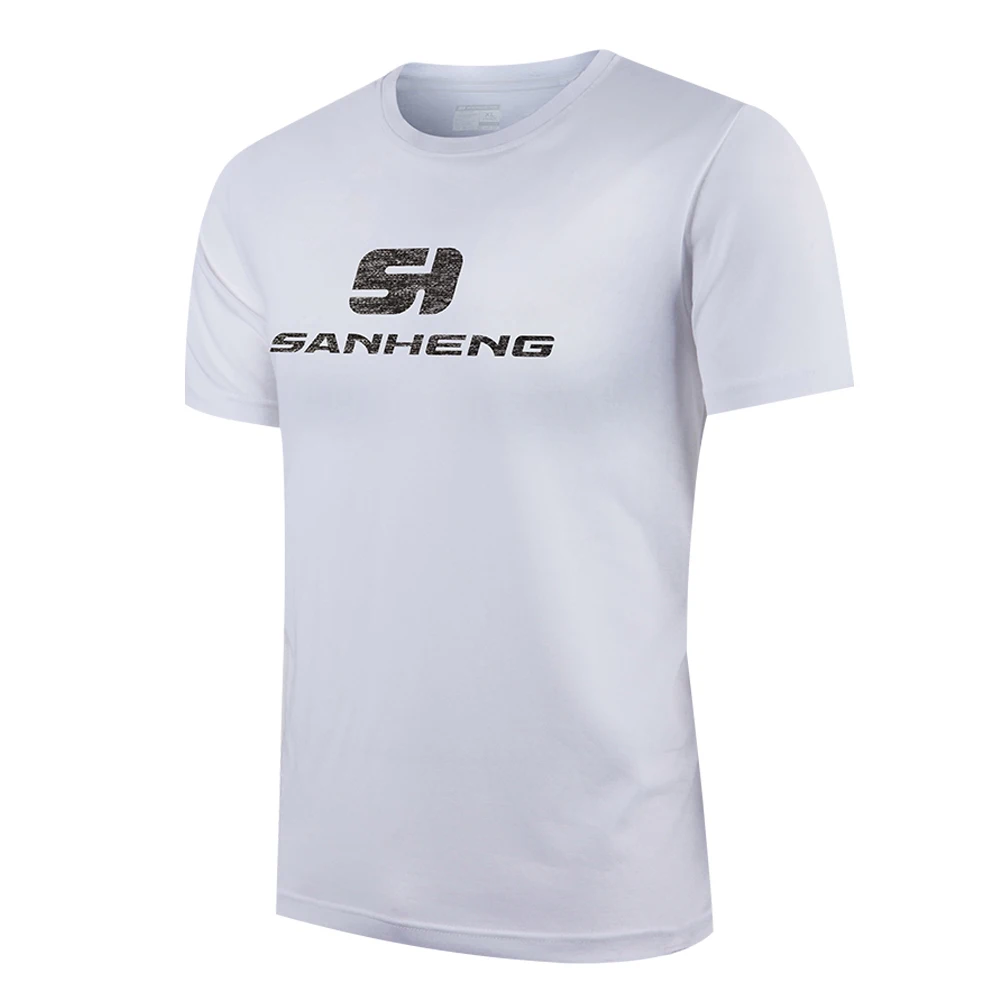 SANHENG Brand Nou Gol Culoare Solidă Tricou Barbati Personalizat Alb de Bumbac T-Shirt de Vară Sport Tee Topuri