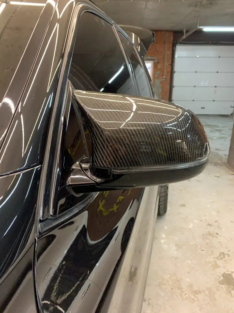 2 Buc Lucioasă Neagră Acoperă Auto Oglinda Retrovizoare Capac Acoperă Blind Spot Mirror se Potrivesc pentru BMW seria-2018 X5 F15 & F16 X6 X4 F26 F25 X3