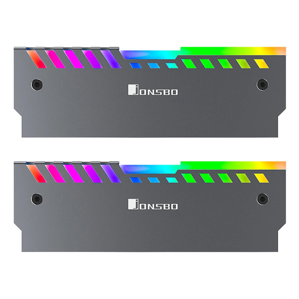 Jonsbo NC-2 2x 3Pin RGB Desktop Memorie Vestă de Răcire din Aluminiu RAM radiator Radiator 256 Culori Schimbare Automată