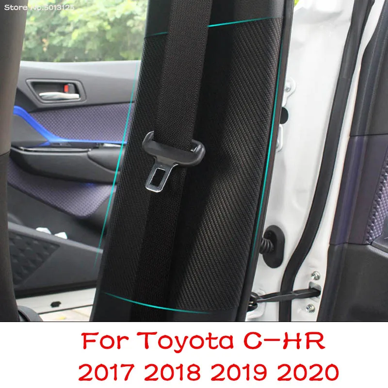 Auto B Pilon Anti-lovitură de Protecție Mat Centura Pad Coperta din Piele Autocolante Pentru Toyota C-HR CHR 2017 2018 2019 2020 2021