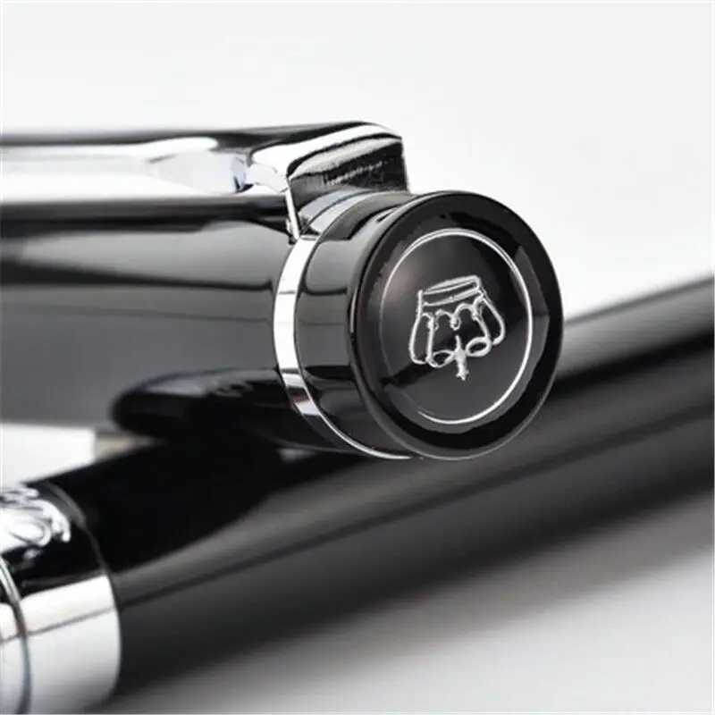 Papetarie Promovarea Duke Serie Moda Netedă Negru si Argintiu Rollerball Pen Lux Metal Cadou Pixuri pentru Scris