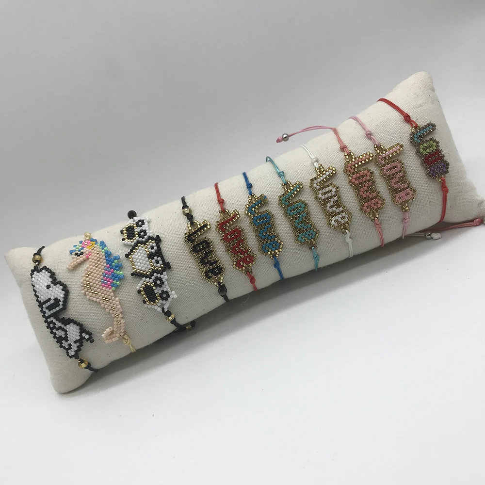 BLUESTAR MIYUKI Șirag de mărgele Brățară DRAGOSTE Model de Scrisoare de Pulseras Mujer Seahorse Câine Banderola Bijuterii Handmade Cadou