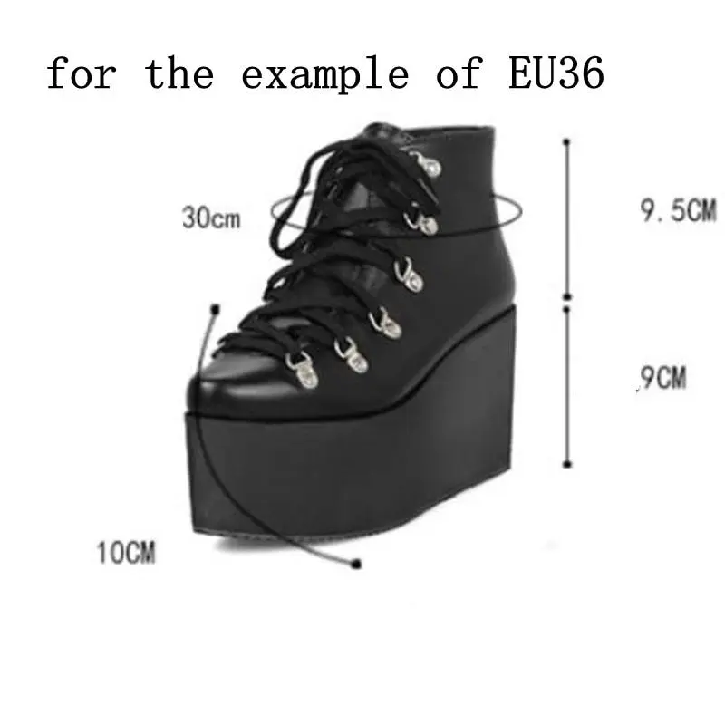 SIMLOVEYO Glezna Cizme pentru Femei Gotic din Piele PU de Primăvară Ultra Toc Înalt Pantofi pentru femeie cizme cu Platforma botas mujer plus dimensiune S750b
