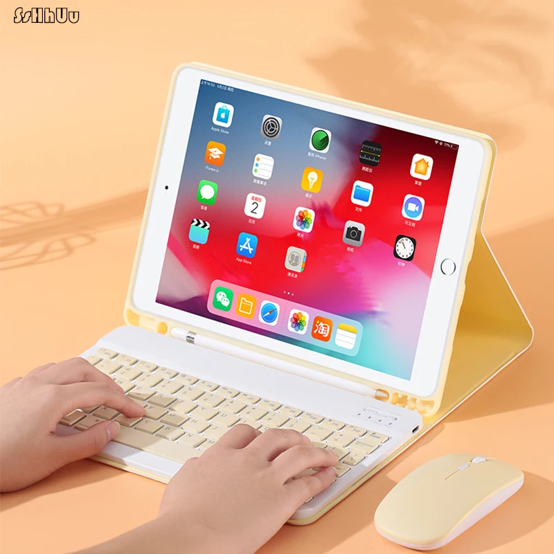 Pentru iPad Keyboard Caz Transporta Mouse-ul Air 2 3 4 2019 2020 10.2 Ipad 10.5 10.9 Pro 9.7 10.5 11 2017 2018 9.7 5 6 Suport de Creion Caz
