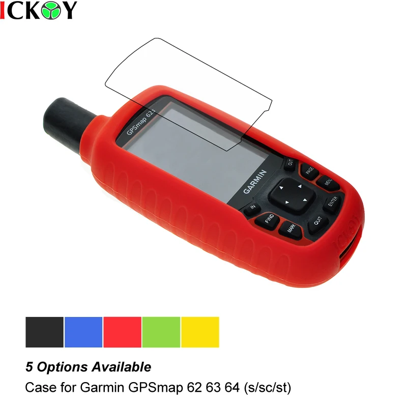 Caz de siliciu + Ecran Protector Scut de Film pentru Drumeții Portabil GPS Garmin GPSMAP 62 63 64 62 62sc 62st 62stc 64st 63sc 63st