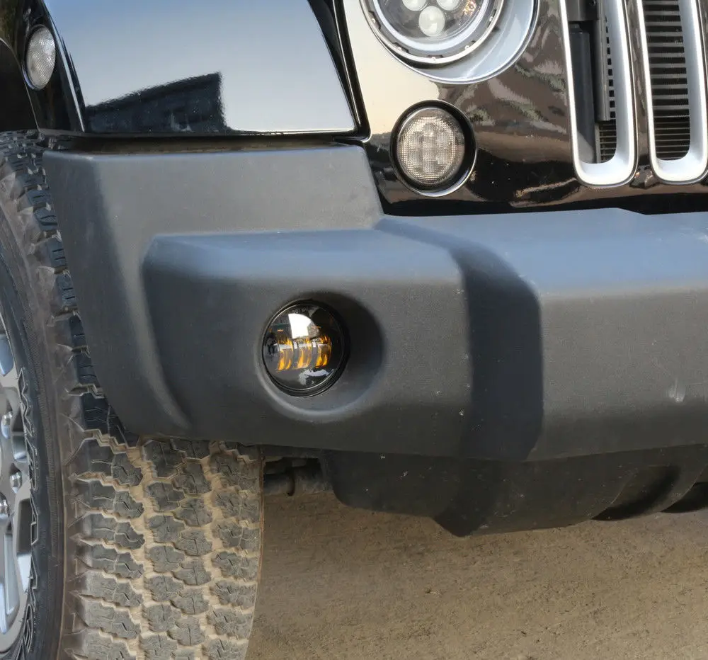 Marloo 30W 4 inch Amber / Galben Rotund Led Lumini de Ceata Pentru Jeep Wrangler Unlimited JK JKU Dodge Off Road Lampa de Ceață Led