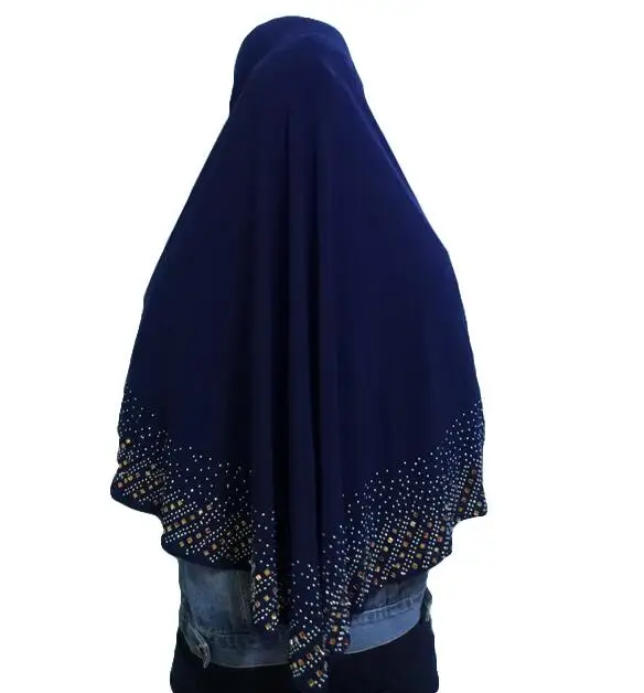 Femeile Musulmane De Rugăciune Hijab Fularul Islamic Deasupra O Bucată Amira Khimar Stras Moale Folie Cap Niquabs Acoperire Completă Bandane