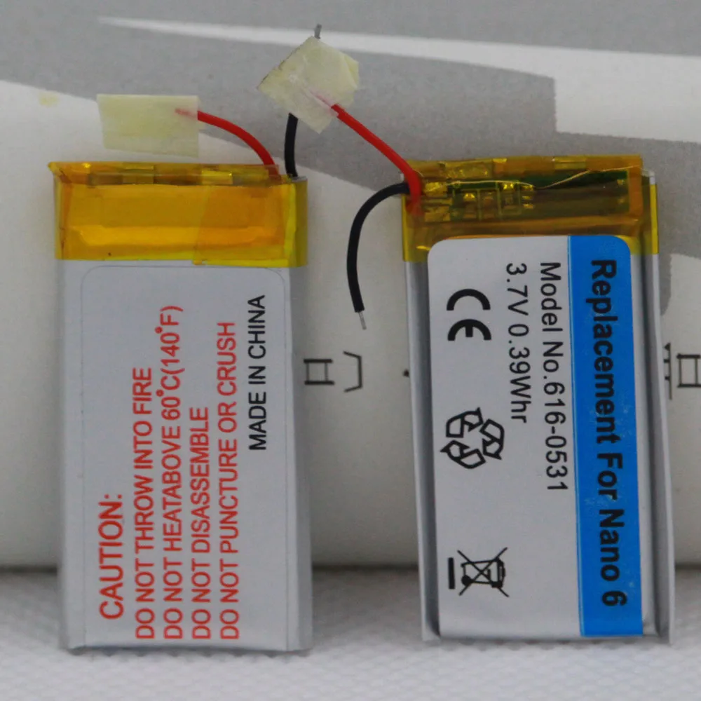 ISUNOO 3.7 V Li-ion Baterie Înlocuire 616-0531 pentru iPod Nano 6 6 Gen 8GB 16GB, Cu acces Gratuit la Instrumente de Reparare