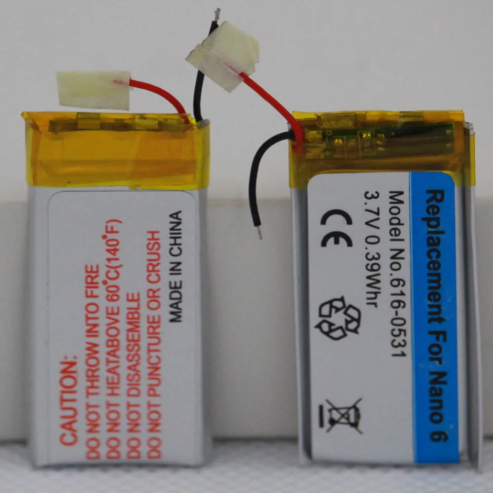 ISUNOO 3.7 V Li-ion Baterie Înlocuire 616-0531 pentru iPod Nano 6 6 Gen 8GB 16GB, Cu acces Gratuit la Instrumente de Reparare