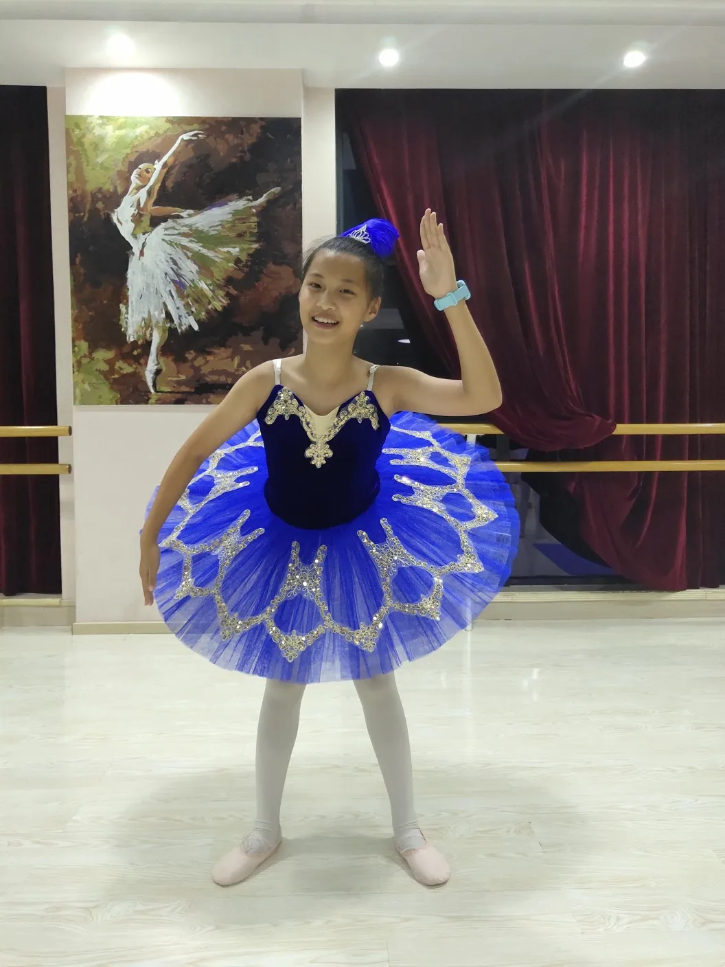 Blue White Swan Copii Balet Dans Costum Profesională A Adulților Tutu Princess Dress Paltter Balet Tutu Pentru Copii Fete Femei