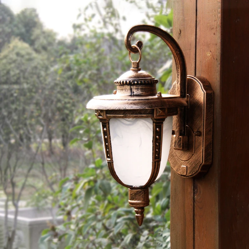 Retro lampă de perete rezistent la apă în aer liber pridvor de perete de lumină coridorul curte scări terasă balcon lampa Europa culoar lampa