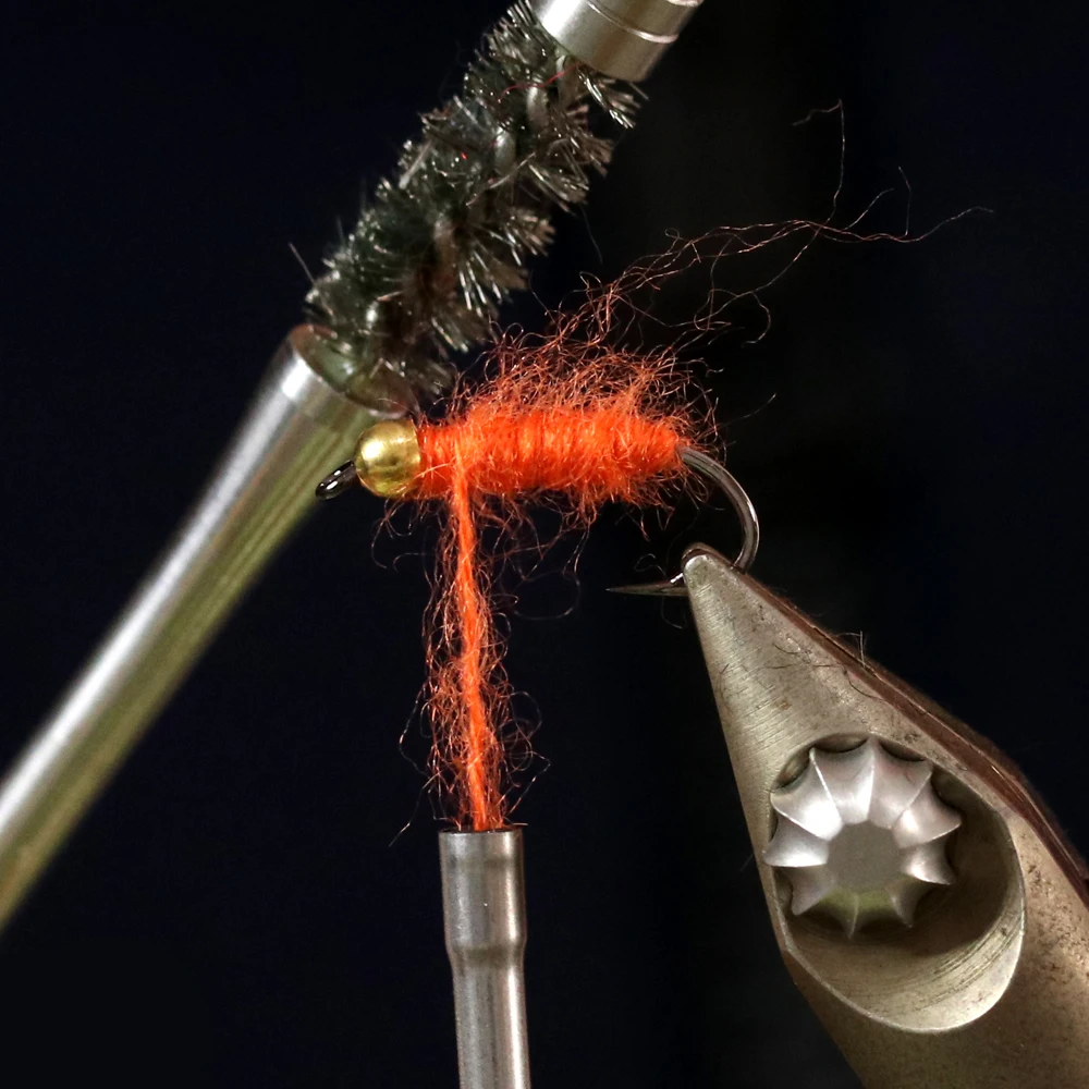 Vampfly 12spools nimfa pescuit fly tying dublaj impachetari fir ata