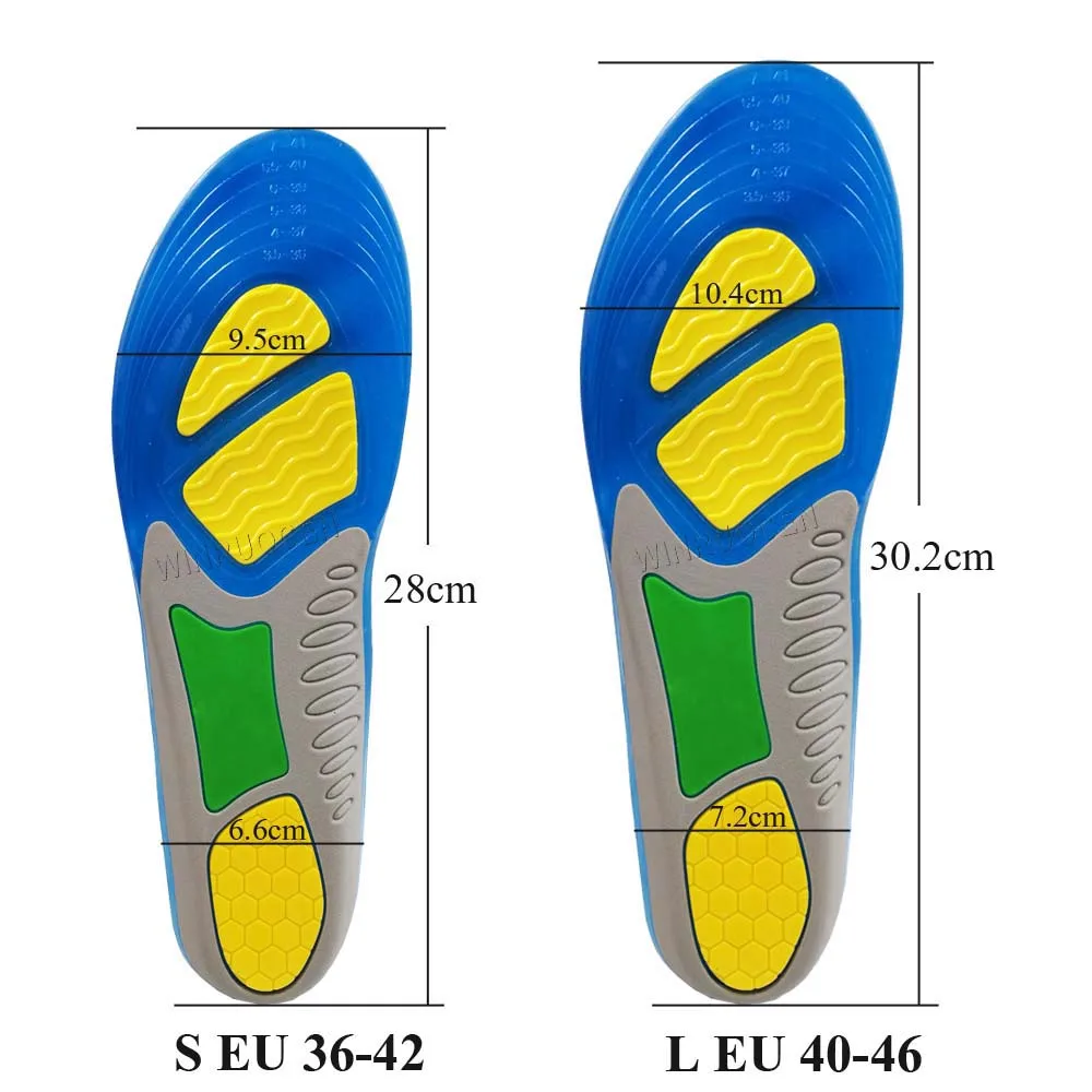 Gel de silicon Branț Insertii de Pantofi sport Absorbție de Șoc Fasciita Plantara Branț Picior de Îngrijire Pentru picioare Cupa Toc Tampoane