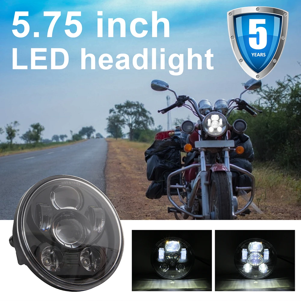 5.75 inch Rotund Motocicleta Faruri LED Lampa pentru HARLEY-Davidson XL1200C XL883C FXDWG FXSTC Dyna