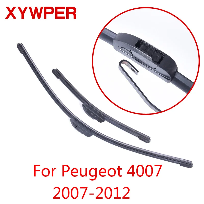 XYWPER Lamele Ștergătoarelor pentru Peugeot 4007 2007 2008 2009 2010 2011 2012 Accesorii Auto din Cauciuc Moale ștergătoarele de parbriz