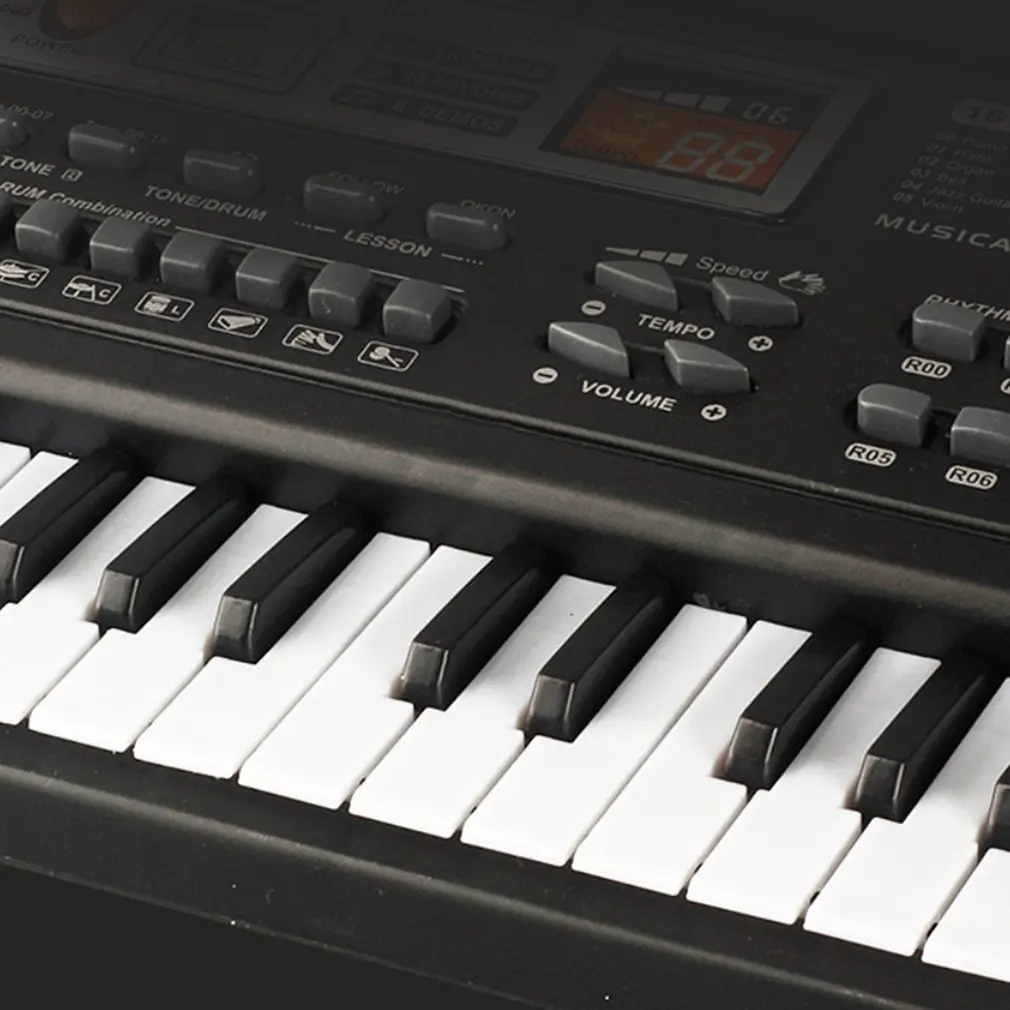 61 Taste De Muzică Electronică Digitală Tastatura Organ Electric Copii Cadouri Minunate Cu Random Microfon Instrument Muzical