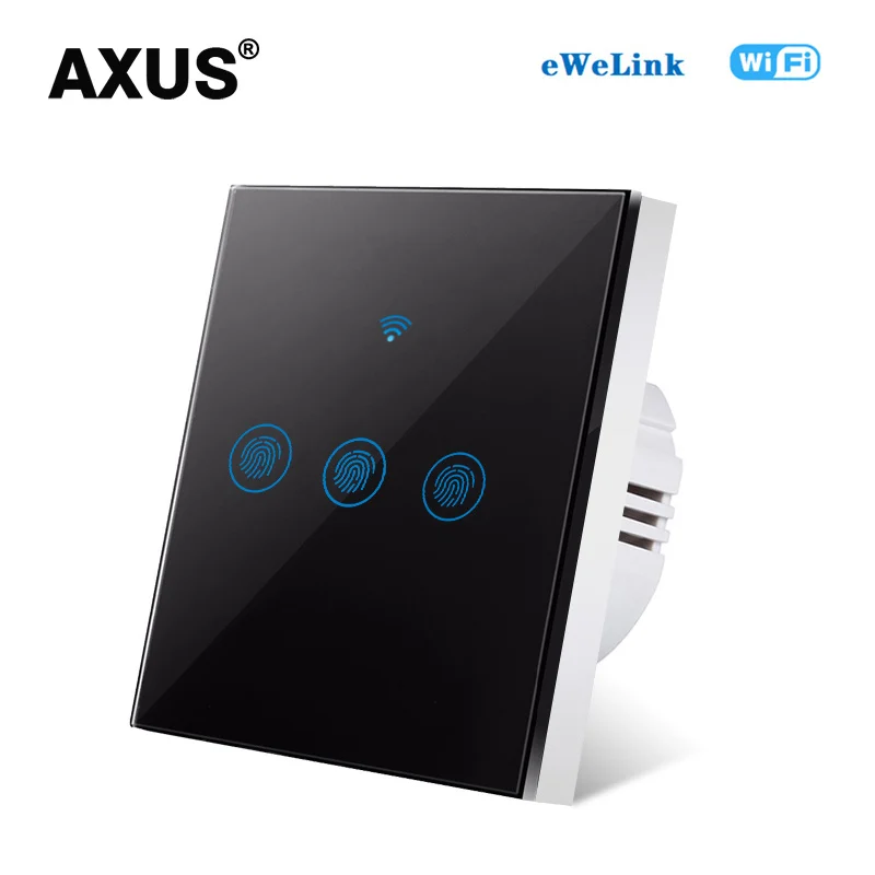 AXUS Perete Touch Comutator Standard UE 3 Banda 1 Mod Ewelink Suport Inteligent Alexa Google Asistent Acasă IFTTT Pentru Android AC110-220V
