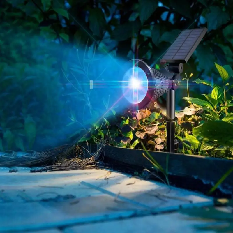 7 LED-uri Solare Gazon Lampă Reflector Lumina Impermeabil Control Inserarea Etaj Grădină de Lumină în aer liber Reglabil Lampa de Peisaj de Grădină