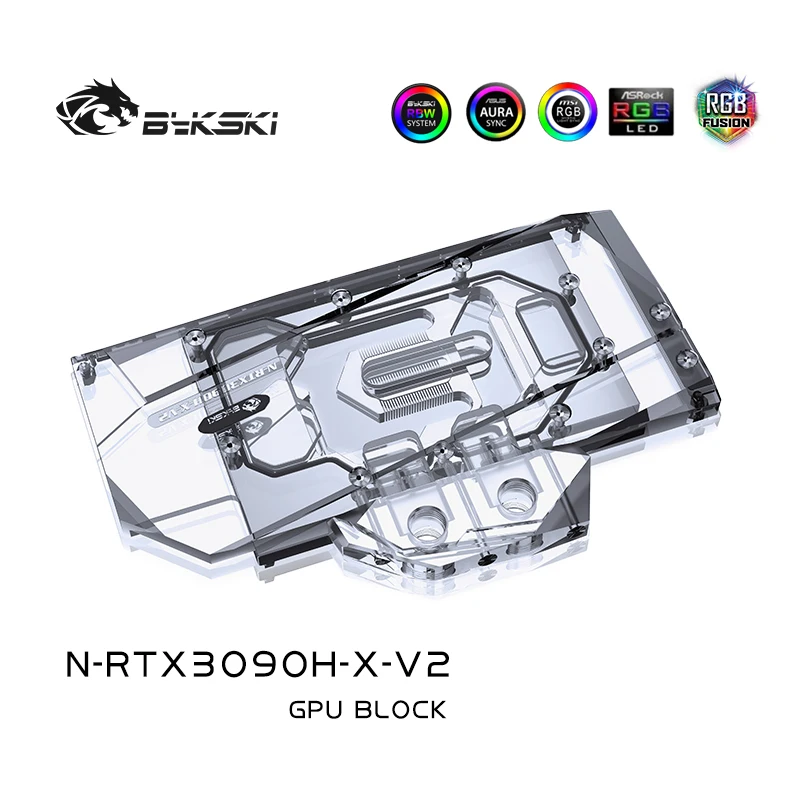 Bykski N-RTX3090H-X-V2 PC de răcire cu apă GPU cooler video Graphics Card de Apă, Bloc pentru NVIDIA RTX3080 RTX3090 Fondator Ediție
