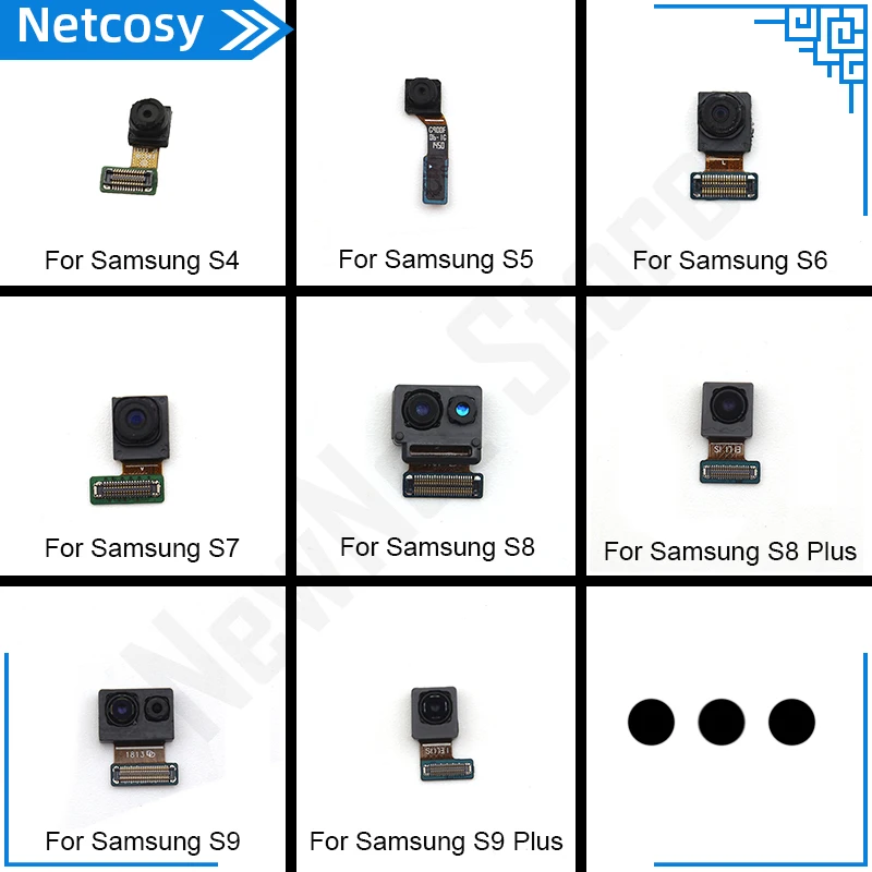 Camera Frontală A Modulului De Cablu Flex Piesă De Schimb Pentru Samsung Galaxy S4 S5 S6 S7 S8 S9 S8+ S9+ Mic Care Se Confruntă Camera