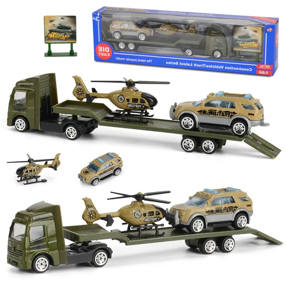 1:64 Model De Masina Trailer Jucărie Remorcă Camioane De Jucărie Aliaj De Inginerie Trailer Camion Încărcător Model De Jucarii Pentru Copii Cadou De Crăciun