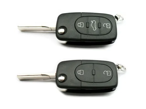Culoare galben Flip Key Cheie de la Distanță Caz de Protecție Pentru Audi A3 8L, A4 B5 B6 TT MK1 A6 C5