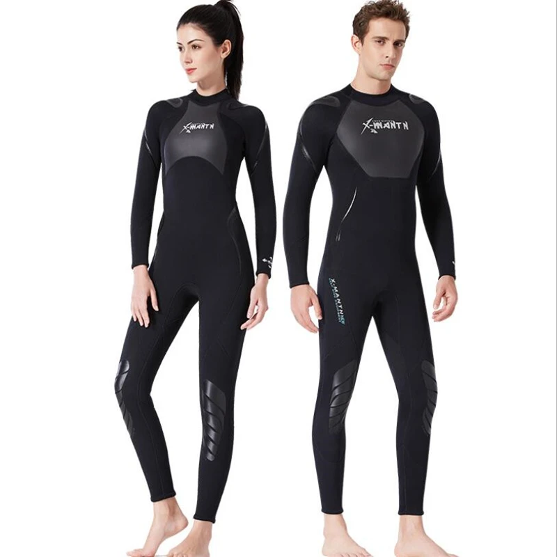 2020 stil coreean 3MM costum de neopren de costume de baie pentru cupluri de potrivire bărbați și femei gratuit costum de scufundări iarna Termice rash guard