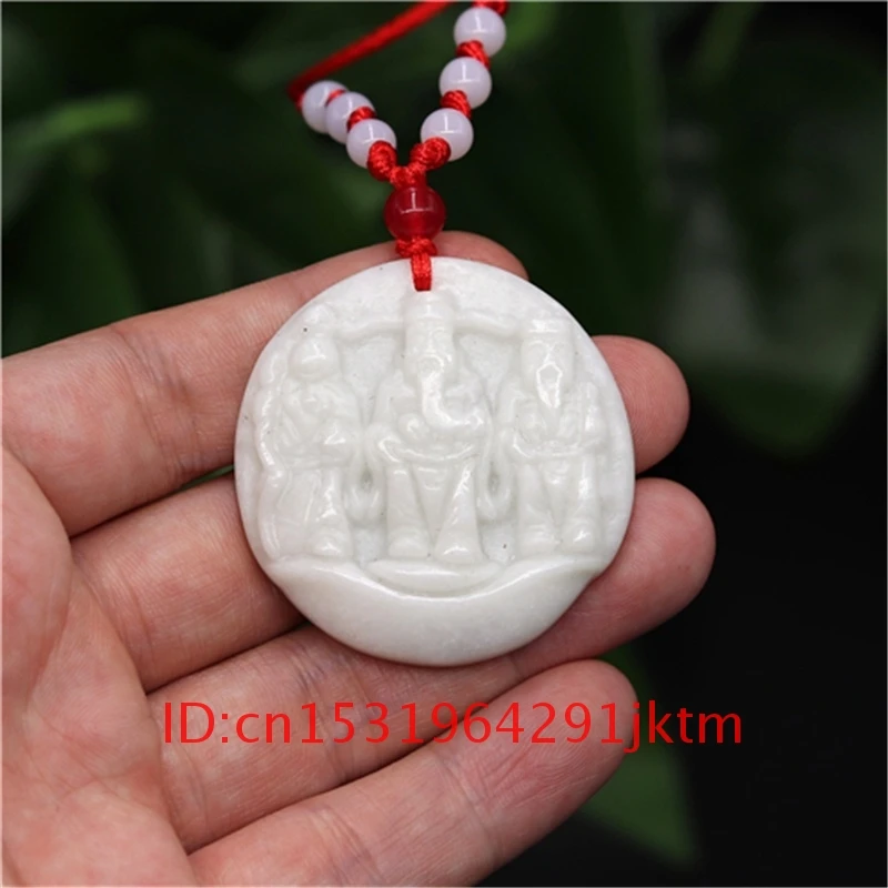 Pentru Jade Accesorii Bijuterii Farmec Natural de Amuleta Pandantiv Barbati Chinezi de Dumnezeu Cadouri Colier de Mână-Sculptate Femei Albe Avere