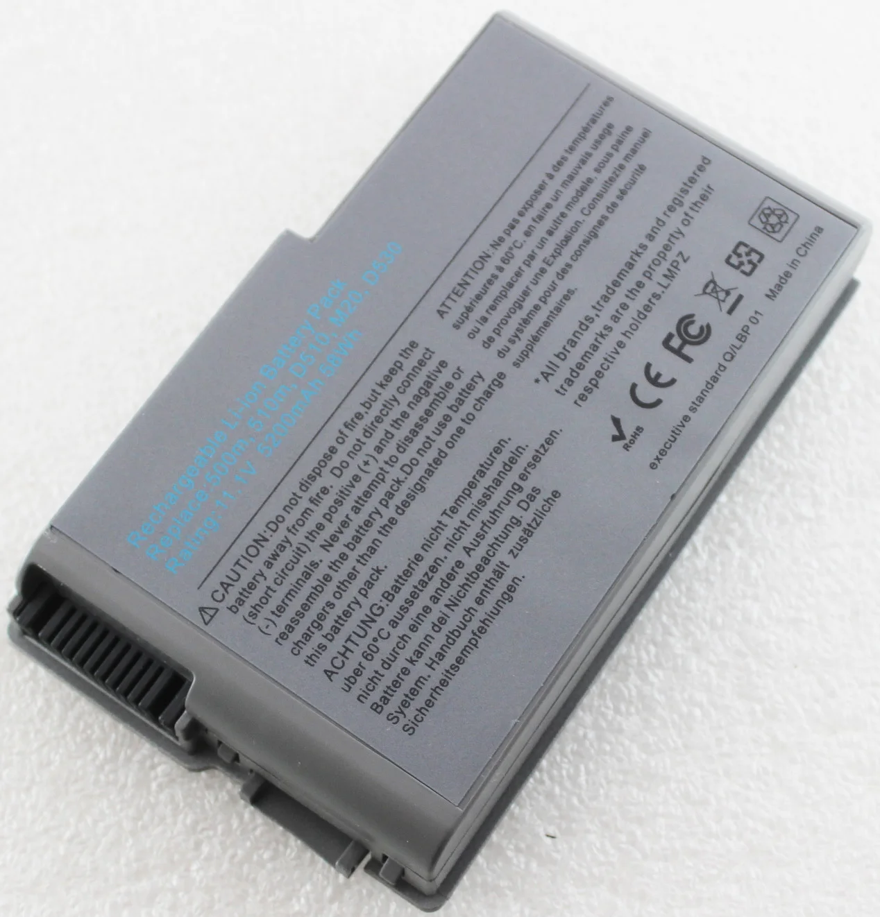 HUAHERO Bateriei pentru Dell Latitude D520 D500 D600 D610 D530 D505 D510 Inspiron 500m 510m, 600m C1295 312-0090 451-10133 9X821 PC