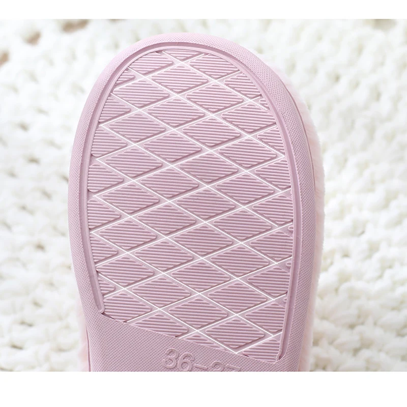 Papuci Femei de Iarnă de Mari Dimensiuni 40-45 de Blană Papuci de Catifea Confortabil Interior Acasă Papuci Non-alunecare Moale Doamnelor Pantofi
