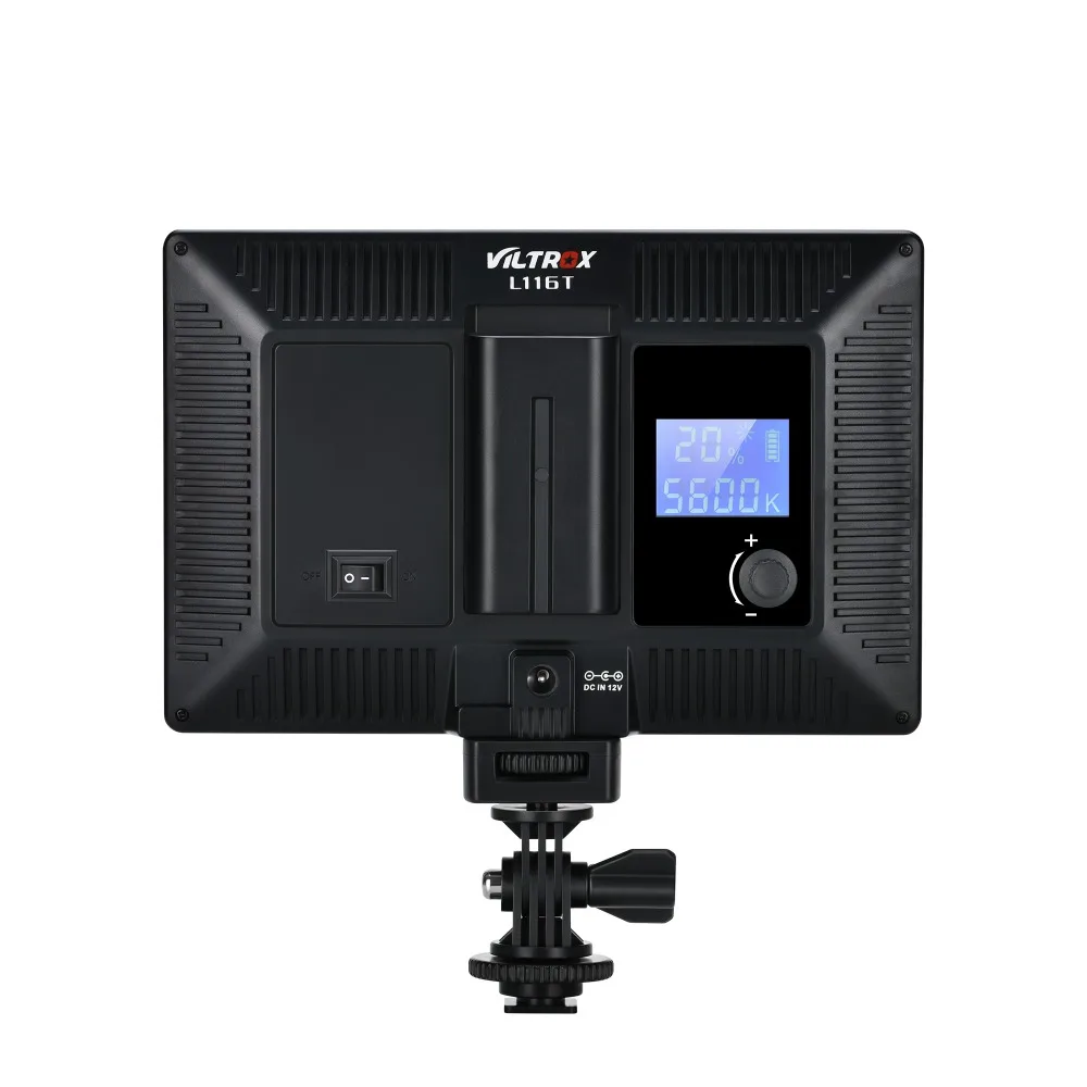 VILTROX L116T Studio Foto Set-2x Bi-Color Estompat DSLR Video cu LED-uri de Lumină +2x Mini Trepied + 2x Baterie w/ Încărcător pentru Fotografie