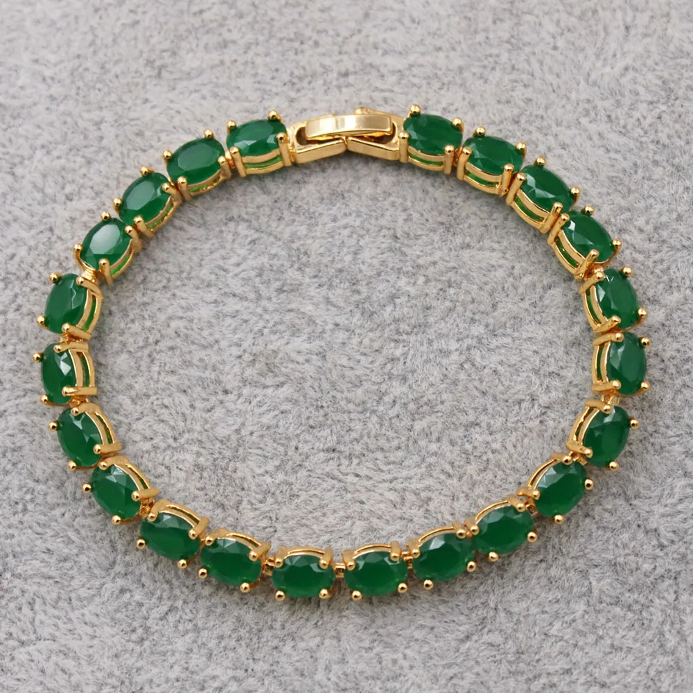 Noi Bohemia, Bijuterii accesorii moda verde bratari de culoare alb zircon pentru femei, cadou de aniversare de Nunta accesorii