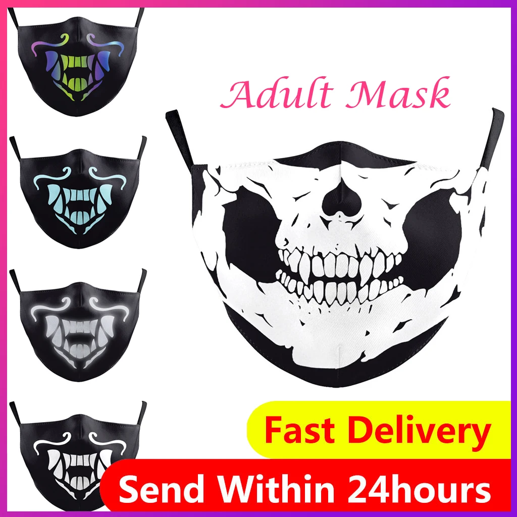 Adult Măști de Imprimare de Moda Masca PM2.5 Filtru De Protecție Masca De Fata Refolosibile Lavabile Masti De Fata Windproof Gura Acoperi Masca