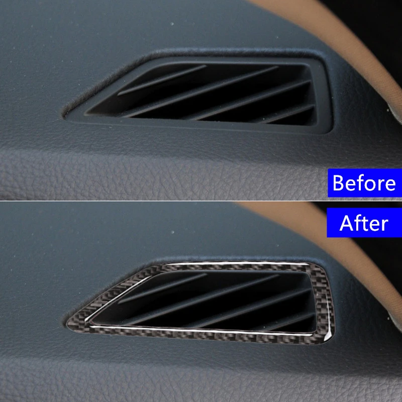 Pentru BMW Seria 5 F10 2011-2017 Accesorii de Interior tablou de Bord Auto Evacuare a Aerului Cadru Decorativ de Acoperire Ornamente din Fibra de Carbon Autocolant