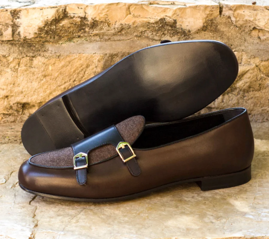 Cele mai noi Barbati Pantofi Rochie Calitativ Ridicat Slip-on Călugăr Curea Pantofi de sex Masculin Stil Britanic Clasic de Moda Casual Zapatos De Hombre AG007