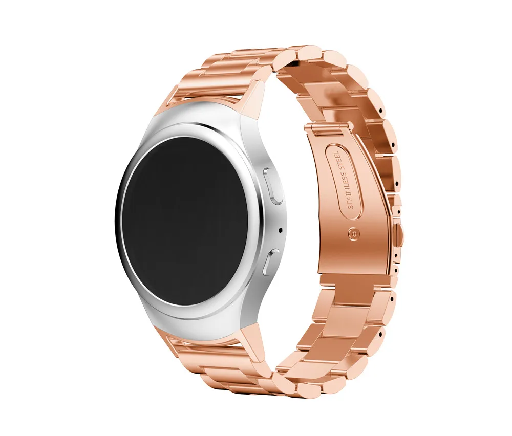 Uita-te la Banda cu conector adaptor, din Oțel Inoxidabil, Metal de Înlocuire Inteligent Watch Band Brățară pentru Samsung S2 SM-R720 / R730